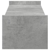 VidaXL Monitorstandaard 100x27x20 cm bewerkt hout betongrijs - thumbnail