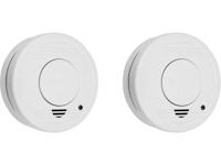Smartwares FSM-11512 Rookmelder Set van 2 stuks Incl. batterij (5 jaar) werkt op batterijen (Ø x h) 100 mm x 35 mm - thumbnail