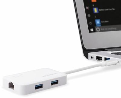 Edimax EU-4308 Netwerk USB 3.0 Hub Gigabit 5 Poorten