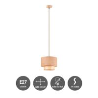 Home sweet home cane weave lampenkap linnen naturel - thumbnail