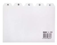 HAN HA-986 Tabkaart A-Z Breed A6 Lichtgrijs - thumbnail