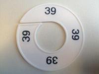 Maatring wit/zwart 39 - thumbnail