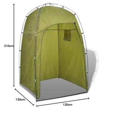 VidaXL Douche-/wc-/omkleedtent groen