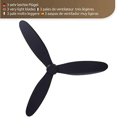 Lucci AIR Radar CTC Plafondventilator 35 W (Ø x h) 132 cm x 20 cm Zwart Met afstandsbediening Lucci AIR Radar CTC Plafondventilator 35 W (Ø x h) 132 cm x 20 cm Zwart Met afstandsbediening