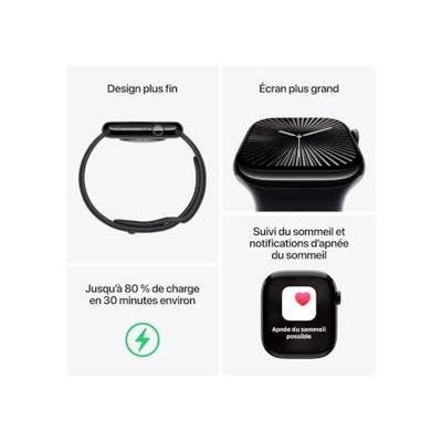 Apple Watch Series 10 GPS 42 mm Aluminium kast Sport loop Pruim