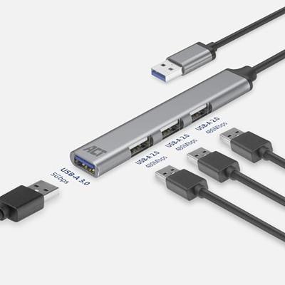 ACT Usb-a hub 3.0, 4 port usb-a - thumbnail