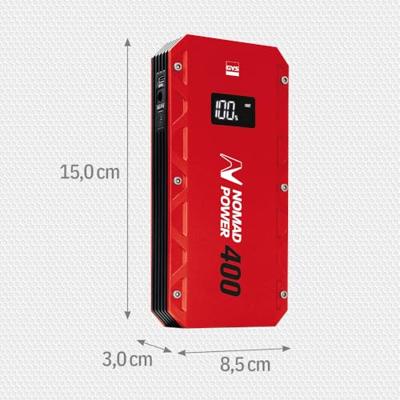 GYS Snelstartsysteem Nomad-Power 400 025882 Starthulpstroom: 500 A 2x USB-contact, Laadtoestandweergave, Werklamp - thumbnail