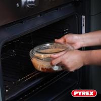 Set van 2 ovenschalen - PYREX - Glas - Rond - 1,6 L - thumbnail
