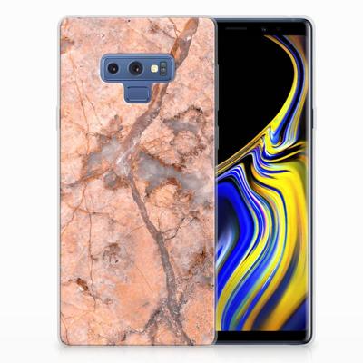 Samsung Galaxy Note 9 | TPU | Siliconen hoesje | Marmer Oranje Samsung Galaxy Note 9 | TPU | Siliconen hoesje | Marmer Oranje