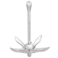 Anker inklapbaar 3,2 kg smeedijzer zilverkleurig - thumbnail