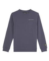 Lyle & Scott winter sweater jongens - donker blauw - Script - thumbnail