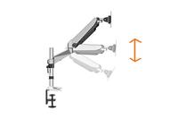 Digitus DA-90351 27 Klem Zwart, Zilver flat panel bureau steun - thumbnail