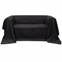 VidaXL Bankhoes 210x280 cm microsuède antraciet - thumbnail