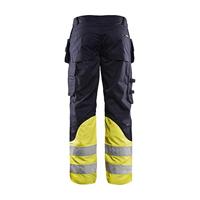 Blåkläder Multinorm werkbroek Inherent 14891512 | Marine/High Vis Geel | Maat 56 - 7330509627372 - thumbnail