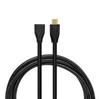 LogiLink USB-kabel USB 2.0 USB-micro-B stekker, USB-micro-B bus 1.00 m Zwart CU0121 - thumbnail