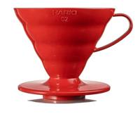 Hario V60 dripper plastic - maat 02 rood - thumbnail