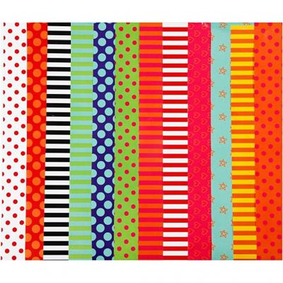 Creativ Company Glanspapier, bedrukt, vel 24x32 cm, 80 gr, diverse kleuren, 50 div vellen/ 1 doos