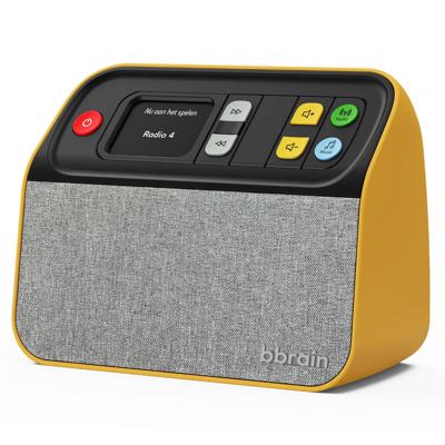 Muziekspeler | BBrain | Voor senioren en bij dementie | Grote gekleurde knoppen | Makkelijk te bedienen | Geel | BB6000-GE Muziekspeler | BBrain | Voor senioren en bij dementie | Grote gekleurde knoppen | Makkelijk te bedienen | Geel | BB6000-GE