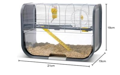 SAVIC HAMSTERKOOI GENEVA ANTRACIET / ZILVER 60X29X44 CM