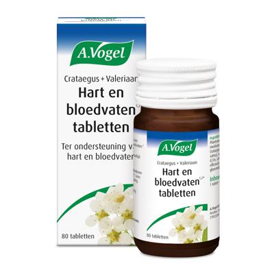 A Vogel Crataegus + valeriaan tabletten 80 Tabletten A Vogel Crataegus + valeriaan tabletten 80 Tabletten