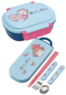Ponyo Chopsticks & Spoon & Fork Set Ponyo on the Cliff