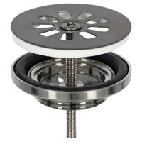 Differnz afvoerplug gun metal - thumbnail