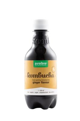 Purasana Kombucha gember vegan bio 330 Milliliter