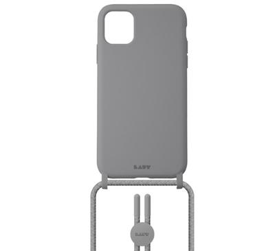 Laut Pastels case met koord iPhone 12 / iPhone 12 Pro grijs