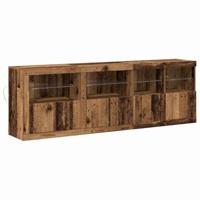 Dressoir Oud hout 202 x 37 x 67 cm Bewerkt hout - thumbnail