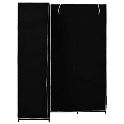 VidaXL Hoekkledingkast 130x87x169 cm zwart