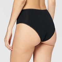 Onderbroeken dames 2-pack Basic Midi GO organische slip - XS - Zwart | Dames slip - Onderbroek - Ondergoed - XS - Onderbroek - Ondergoed - XS - - thumbnail