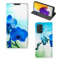 Samsung Galaxy A72 (5G/4G) Smart Cover Orchidee Blauw - Cadeau voor je Moeder - thumbnail