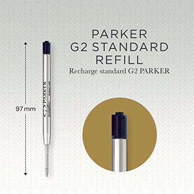 10 Parker QuinkFlow balpenvullingen zwart medium - thumbnail