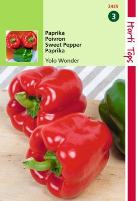 Zaden Paprika Yolo Wonder Hortitops - Hortitops