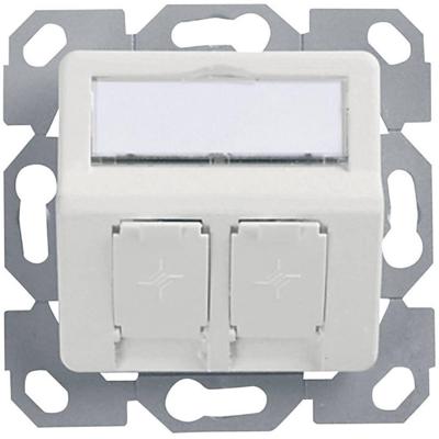 Telegärtner 100021417 Netwerkdoos Inbouw (in muur) Inzet met centraalstuk Zonder connectoren 2 poorten Alpine-wit Telegärtner 100021417 Netwerkdoos Inbouw (in muur) Inzet met centraalstuk Zonder connectoren 2 poorten Alpine-wit
