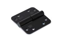 Dulimex Kogelstift paumelle ronde hoeken 89x89 mm SKG3 zwart Rechts - thumbnail