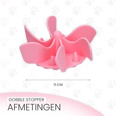 Eat Slow Live Longer Gobble Stopper M Pink - thumbnail
