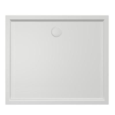 Douchebak Xenz Mariana | 110x100x4 cm | Incl.Afvoersifon-Chroom | Acryl | Rechthoekig | Wit glans