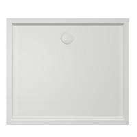 Douchebak Xenz Mariana | 110x100x4 cm | Incl.Afvoersifon-Chroom | Acryl | Rechthoekig | Wit glans - thumbnail