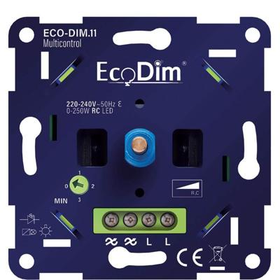 ECO LED dimmer 0-250W EcoDim multi fase afsnijding - 4355428