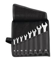 Promat/Tecwerk Ring-steeksleutelset | 22-delig sleutelwijdte 6-36 mm | model A chroom-vanadiumstaal | in roltas - 4000823726 - thumbnail