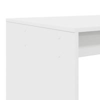 Bureau met plank Wit 108 x 55 x 103.5 cm Bewerkt hout - thumbnail