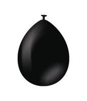 Ballonnen zwart 50 stuks - thumbnail