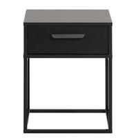 Nachtkastje Tokio - 1 lade - zwart - Leen Bakker - thumbnail