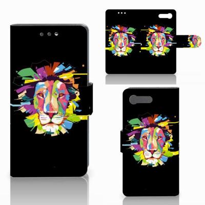 Sony Xperia X Compact Leuk Hoesje Lion Color Sony Xperia X Compact Leuk Hoesje Lion Color