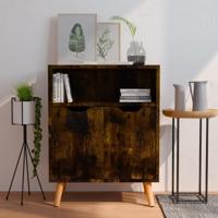 Dressoir 60x30x72 cm bewerkt hout gerookt eikenkleurig - thumbnail