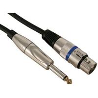 Xlr-kabel xlr vrouwelijk naar jack 6.35 mm mono 10 m Velleman - Velleman - thumbnail