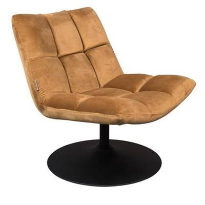 Dutchbone Fauteuil 'Bar' Velvet, kleur Goud