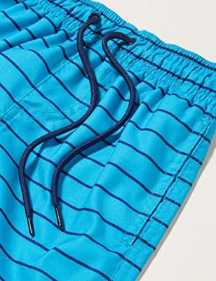 Playshoes zwemshort Strepen Aquablauw-158-164