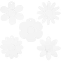 Creativ Company Bloemen, d 20 cm, 400 gr, wit, 5x3 stuk/ 1 doos - thumbnail